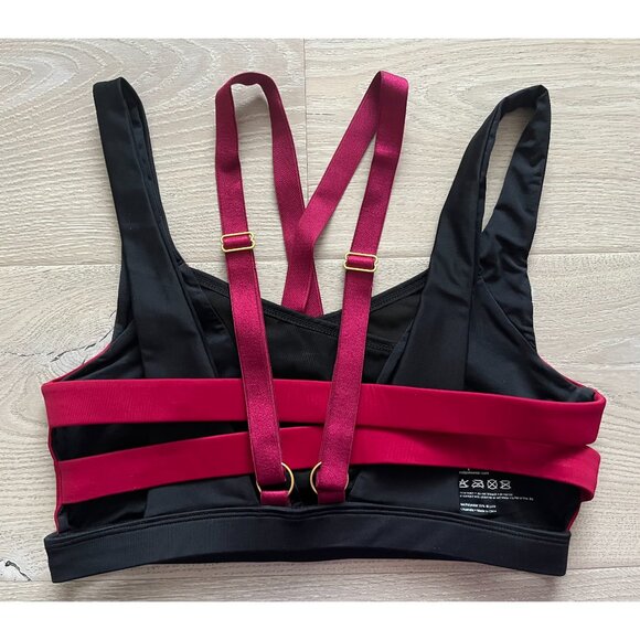 Indi Pole Wear Cross Top in Red - Picture 2 of 4